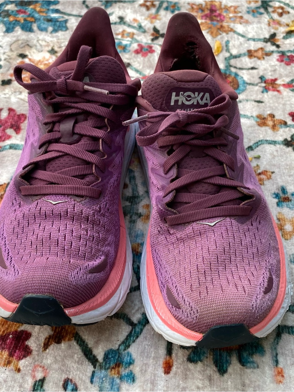 HOKA Women's Running Shoe - Pink/Purple sz7 - Picture 3 of 8